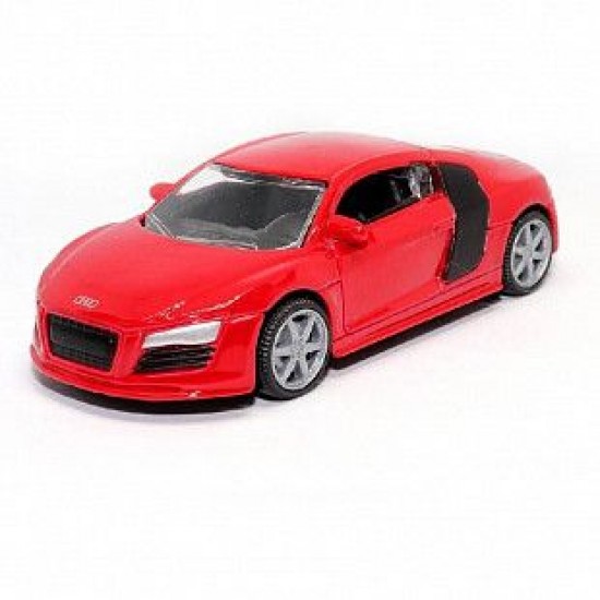 Автомобиль Bburago 1:64 Audi R8 (18-59001) red