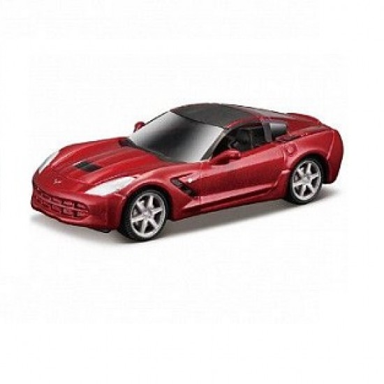 Автомобиль Bburago 1:64 Corvette Stingray (18-59037) red