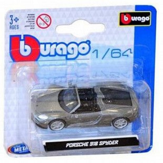 Автомобиль Bburago 1:64 Porsche 918 Spyder (18-59046)
