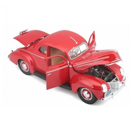 Автомобиль Maisto 1:18 Ford Deluxe Coupe [1939] (31180) red