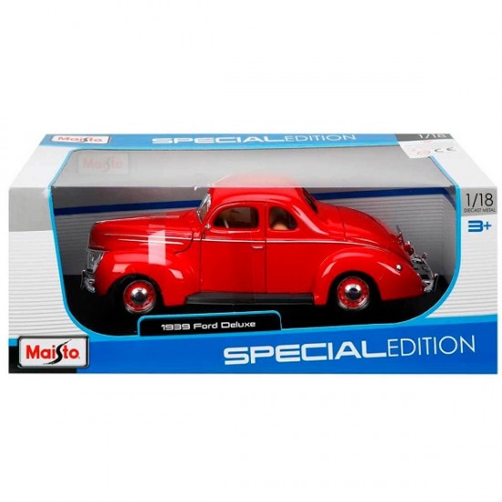 Автомобиль Maisto 1:18 Ford Deluxe Coupe [1939] (31180) red