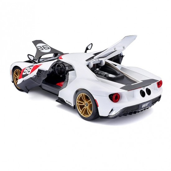 Автомобиль Maisto 1:18 Ford GT Heritage [2021] (31390) white