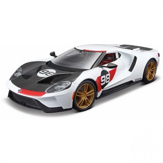 Автомобиль Maisto 1:18 Ford GT Heritage [2021] (31390) white