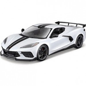 Автомобиль Maisto 1:18 Chevrolet Corvette Stingray Coupe [2020] (31455) white