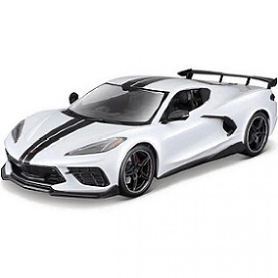 Автомобиль Maisto 1:18 Chevrolet Corvette Stingray Coupe [2020] (31455) white