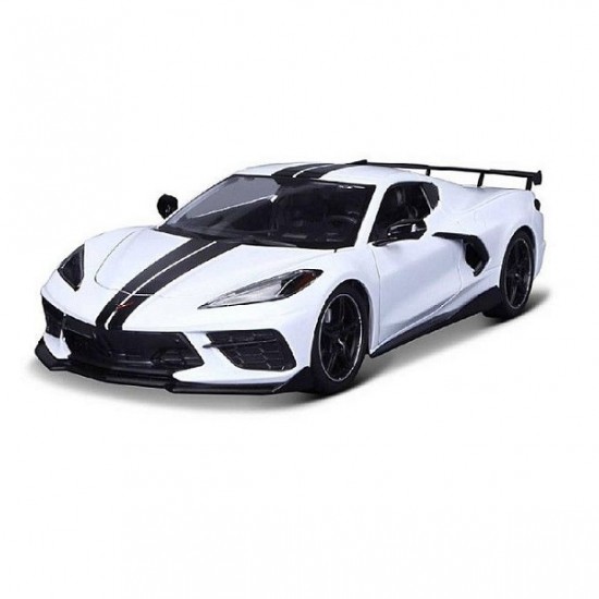 Автомобиль Maisto 1:18 Chevrolet Corvette Stingray Coupe [2020] (31455) white