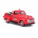 Автомобиль Maisto 1:24 HD Ford F-1 Пикап [1948] "Пожарная" с мотоциклом  (32191)