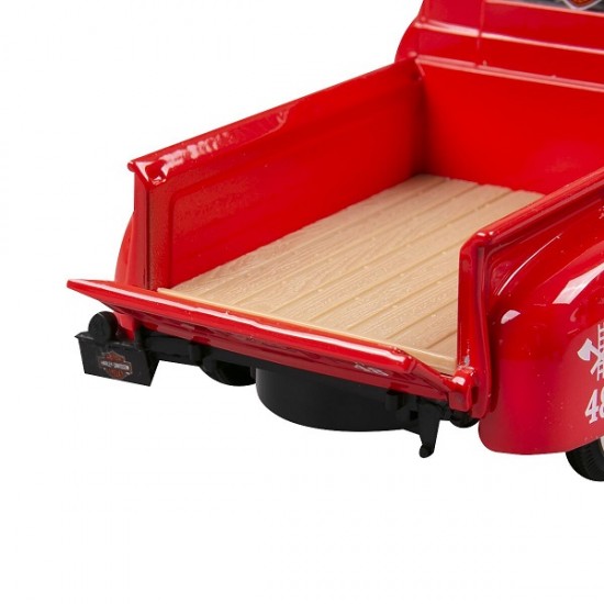 Автомобиль Maisto 1:24 HD Ford F-1 Пикап [1948] "Пожарная" с мотоциклом  (32191)