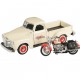Автомобиль Maisto 1:24 HD Chevrolet 3100 Пикап [1950] с мотоциклом (32194)