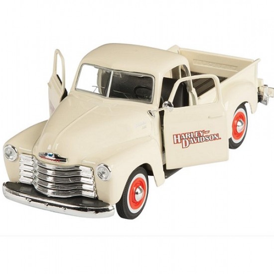 Автомобиль Maisto 1:24 HD Chevrolet 3100 Пикап [1950] с мотоциклом (32194)