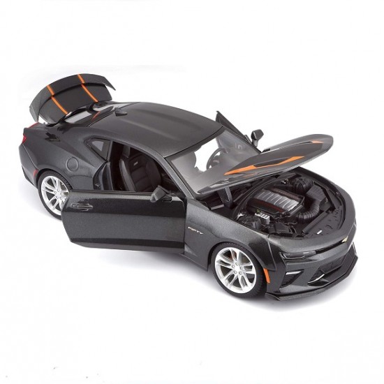 Автомобиль Maisto 1:18 Chevrolet Camaro SS купе [2017] (31385) black/orange