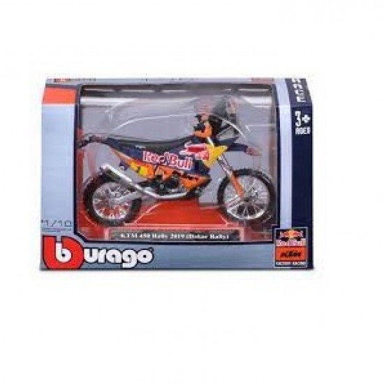 Мотоцикл Bburago 1:18 RACING KTM 450 [2019] Dakar Rally (18-51000 18-51086)
