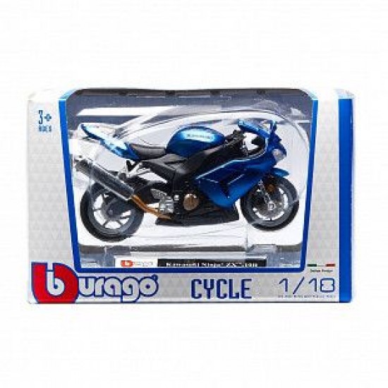 Мотоцикл Bburago 1:18 Kawasaki Ninja ZX-10R (18-51000 18-51014)