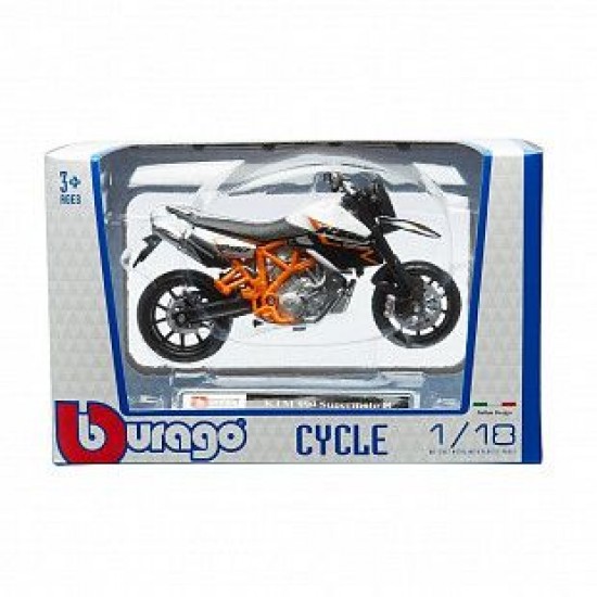 Мотоцикл Bburago 1:18 KTM 990 Supermoto R (18-51000 18-51050)