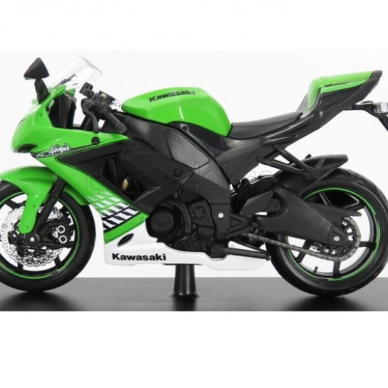 Мотоцикл Maisto 1:12 Kawasaki Ninja ZX-10R (32709) black/green (на подставке)