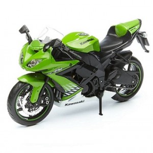 Мотоцикл Maisto 1:12 Kawasaki Ninja ZX-10R (32709) black/green (на подставке)