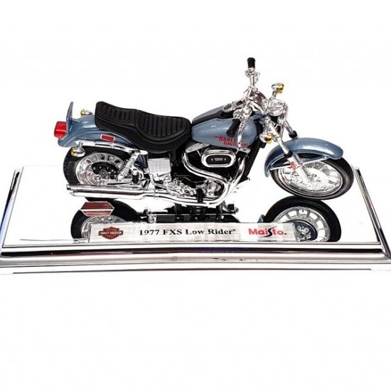 Мотоцикл Maisto 1:18 Harley-Davidson [1977] Low Rider FXS  (39360 20-18866) grey