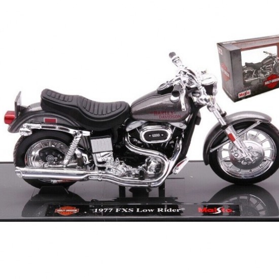 Мотоцикл Maisto 1:18 Harley-Davidson [1977] Low Rider FXS  (39360 20-18866) grey