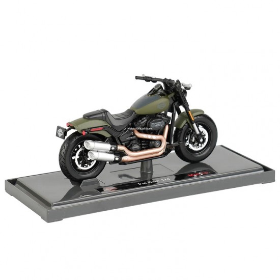 Мотоцикл Maisto 1:18 Harley-Davidson [2022] Fat Bob 114 (39360 20-21854) gren