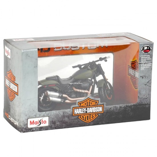 Мотоцикл Maisto 1:18 Harley-Davidson [2022] Fat Bob 114 (39360 20-21854) gren
