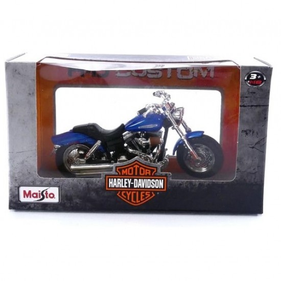 Мотоцикл Maisto 1:18 Harley-Davidson [2009] Fat Bob CVO FXDFSE (39360 20-21905) blue