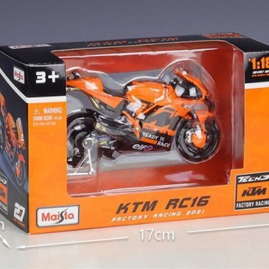Мотоцикл Maisto 1:18 Tech3 KTM Factory Racing [2021] (34376) #27