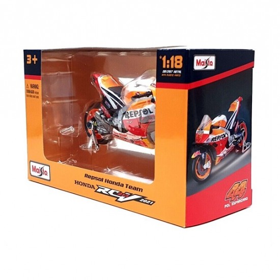 Мотоцикл Maisto 1:18 RACING Honda Repsol Team [2021] (36372) #44