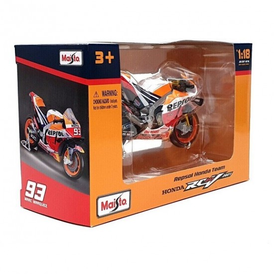 Мотоцикл Maisto 1:18 RACING Honda Repsol Team [2021] (36372) #93