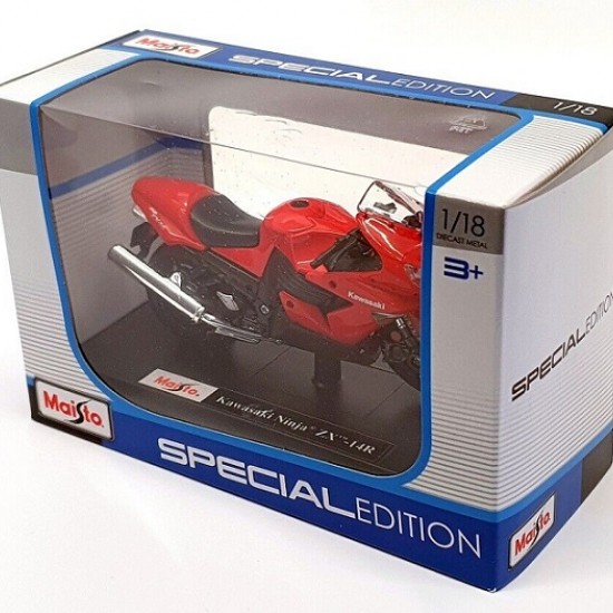 Мотоцикл Maisto 1:18 Kawasaki Ninja ZX-14R (39300) red