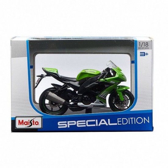 Мотоцикл Maisto 1:18 Kawasaki Ninja ZX-10R (39300)
